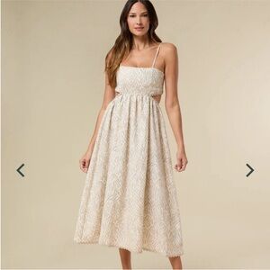 NWT Rachel Parcell Scallop Midi Dress 6